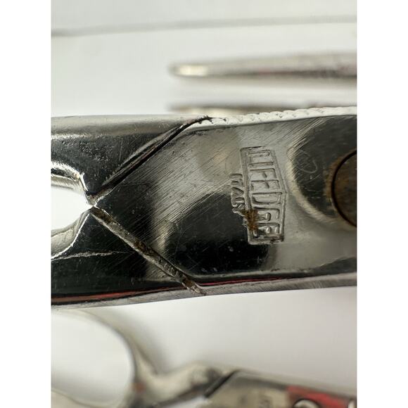 Vintage Set Of 6 Various Shears Scissors Chrome Made In Italy And USA Sewing - Picture 5 of 7